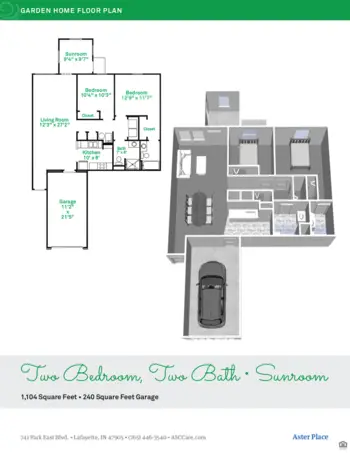 Floorplan of Aster Place, Assisted Living, Lafayette, IN 10