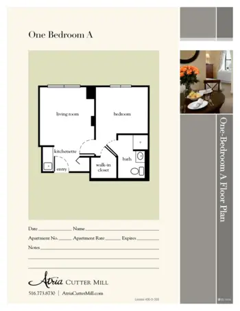 Floorplan of Atria Cutter Mill, Assisted Living, Great Neck, NY 1