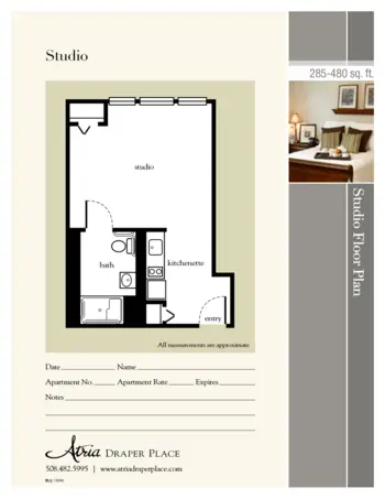 Floorplan of Atria Draper Place, Assisted Living, Hopedale, MA 1