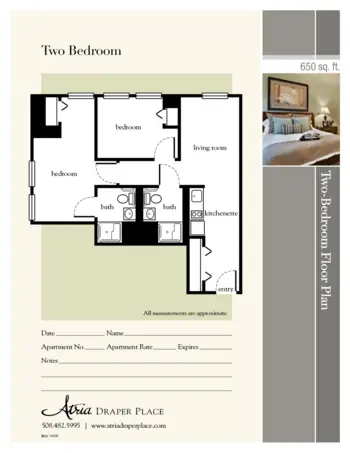 Floorplan of Atria Draper Place, Assisted Living, Hopedale, MA 3