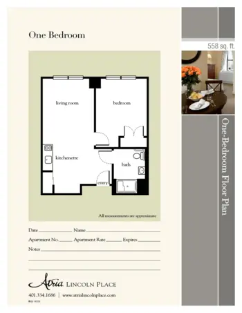 Floorplan of Atria Lincoln Place, Assisted Living, Memory Care, Lincoln, RI 4