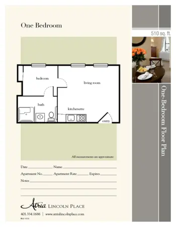 Floorplan of Atria Lincoln Place, Assisted Living, Memory Care, Lincoln, RI 5