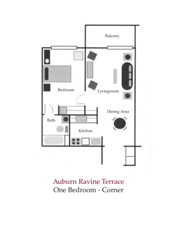 Floorplan of Auburn Ravine Terrace, Assisted Living, Auburn, CA 1