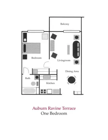 Floorplan of Auburn Ravine Terrace, Assisted Living, Auburn, CA 2