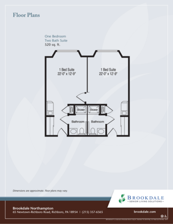 Floorplan of Brookdale Northampton, Assisted Living, Richboro, PA 2