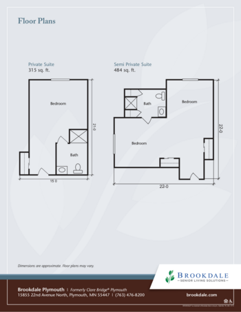 Floorplan of Brookdale Plymouth, Assisted Living, Memory Care, Plymouth, MN 1