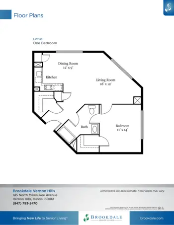 Floorplan of Brookdale Vernon Hills, Assisted Living, Vernon Hills, IL 4