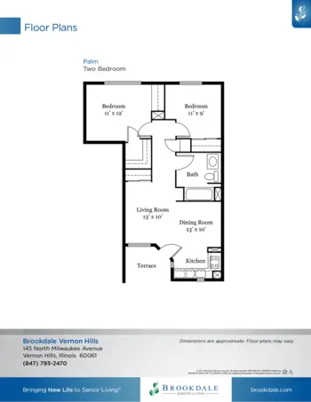Floorplan of Brookdale Vernon Hills, Assisted Living, Vernon Hills, IL 10