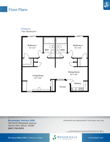 Floorplan of Brookdale Vernon Hills, Assisted Living, Vernon Hills, IL 12