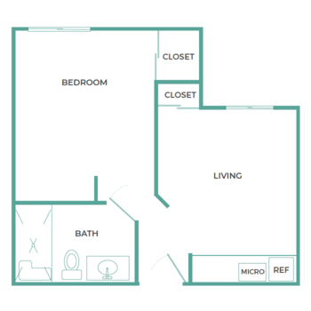 Floorplan of Cadence Living - Millbrae, Assisted Living, Millbrae, CA 4