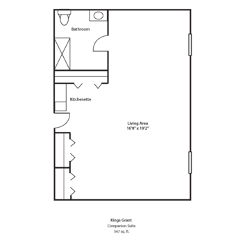 Floorplan of Commonwealth Senior Living at King's Grant House, Assisted Living, Memory Care, Va Beach, VA 1
