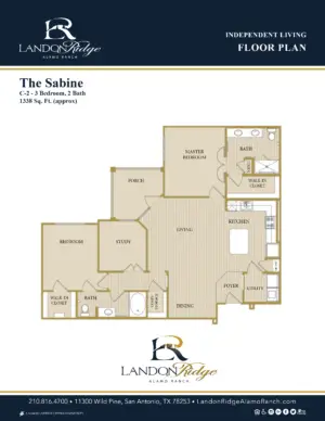 Floorplan of Landon Ridge - Alamo Ranch, Assisted Living, San Antonio, TX 2