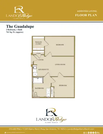 Floorplan of Landon Ridge - Alamo Ranch, Assisted Living, San Antonio, TX 13