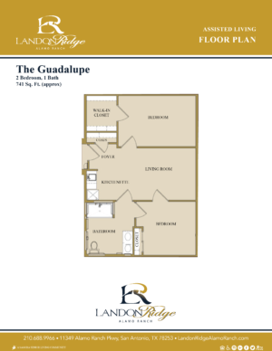 Floorplan of Landon Ridge - Alamo Ranch, Assisted Living, San Antonio, TX 14