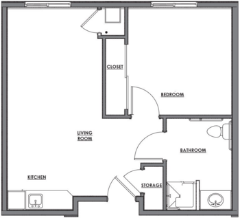 Floorplan of Legacy House of Spanish Fork, Assisted Living, Spanish Fork, UT 2