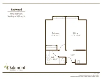 Floorplan of Oakmont Senior Living, Assisted Living, Las Vegas, NV 2