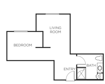 Floorplan of Park Terrace, Assisted Living, Rancho Santa Margarita, CA 1