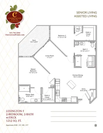 Floorplan of Roseville at Lexington, Assisted Living, Memory Care, Roseville, MN 7