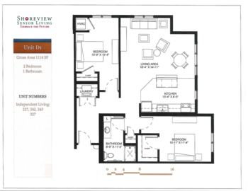 Floorplan of Shoreview Senior Living, Assisted Living, Memory Care, Shoreview, MN 2