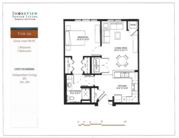 Floorplan of Shoreview Senior Living, Assisted Living, Memory Care, Shoreview, MN 15