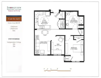 Floorplan of Shoreview Senior Living, Assisted Living, Memory Care, Shoreview, MN 16