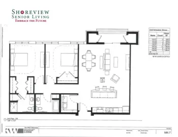 Floorplan of Shoreview Senior Living, Assisted Living, Memory Care, Shoreview, MN 18