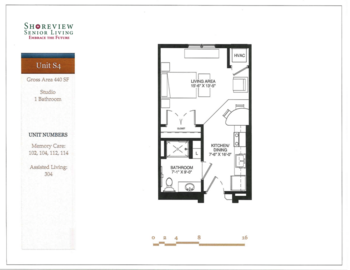 Floorplan of Shoreview Senior Living, Assisted Living, Memory Care, Shoreview, MN 19