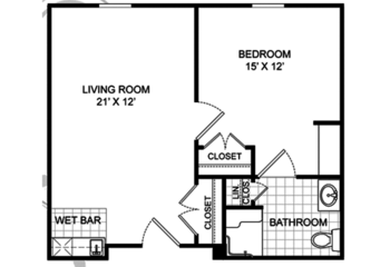 Floorplan of Summit Place of North Myrtle Beach, Assisted Living, Memory Care, Little River, SC 1