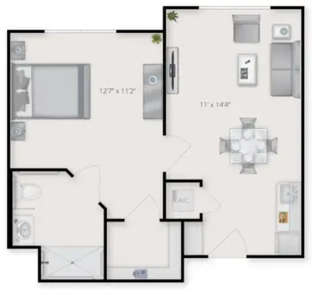Floorplan of The Preserve at Clearwater, Assisted Living, Clearwater, FL 1