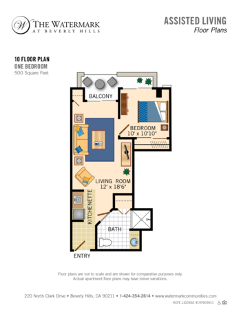 Floorplan of The Watermark at Beverly Hills, Assisted Living, Beverly Hills, CA 10