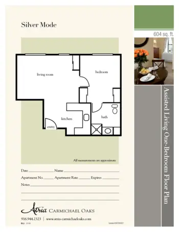 Floorplan of Atria Carmichael Oaks, Assisted Living, Carmichael, CA 12