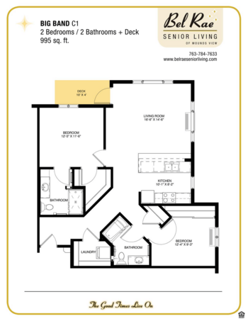 Floorplan of Bel Rae Senior Living of Mounds View, Assisted Living, Memory Care, Mounds View, MN 1