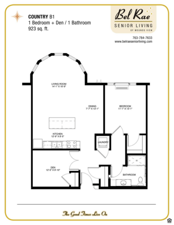Floorplan of Bel Rae Senior Living of Mounds View, Assisted Living, Memory Care, Mounds View, MN 7
