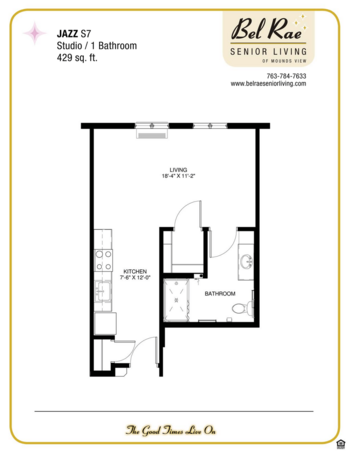 Floorplan of Bel Rae Senior Living of Mounds View, Assisted Living, Memory Care, Mounds View, MN 8