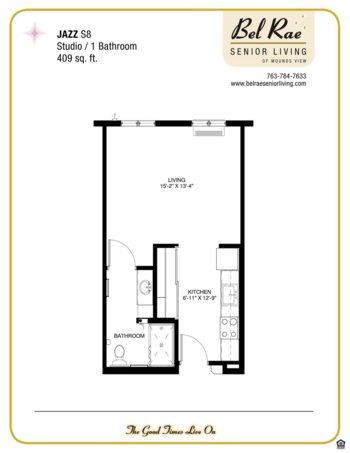 Floorplan of Bel Rae Senior Living of Mounds View, Assisted Living, Memory Care, Mounds View, MN 9