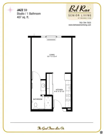 Floorplan of Bel Rae Senior Living of Mounds View, Assisted Living, Memory Care, Mounds View, MN 10