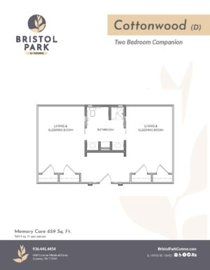 Floorplan of Bristol Park at Conroe Memory Care, Assisted Living, Memory Care, Conroe, TX 8