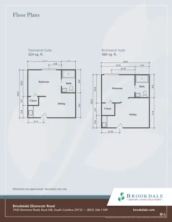 Floorplan of Brookdale Ebenezer Road, Assisted Living, Rock Hill, SC 2