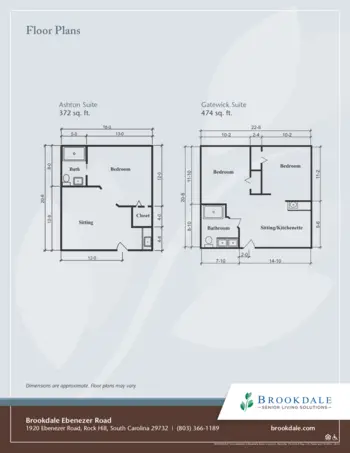Floorplan of Brookdale Ebenezer Road, Assisted Living, Rock Hill, SC 3