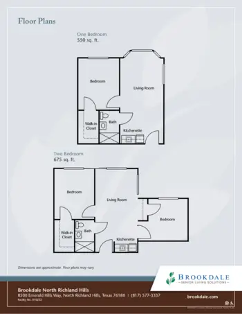 Floorplan of Brookdale North Richland Hills, Assisted Living, North Richland Hills, TX 2