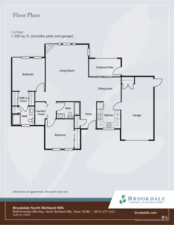 Floorplan of Brookdale North Richland Hills, Assisted Living, North Richland Hills, TX 3