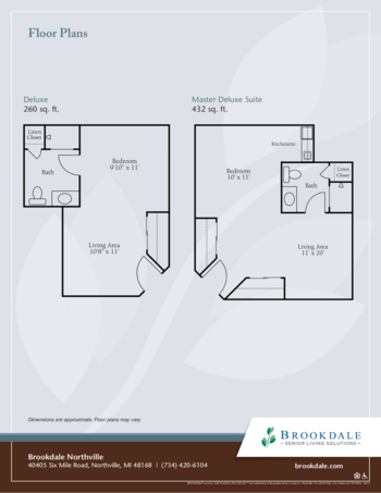 Floorplan of Brookdale Northville, Assisted Living, Northville, MI 2