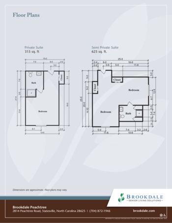 Floorplan of Brookdale Peachtree Assisted Living, Assisted Living, Statesville, NC 1