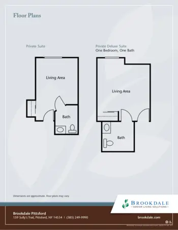 Floorplan of Brookdale Pittsford, Assisted Living, Pittsford, NY 1