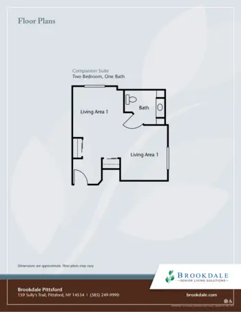 Floorplan of Brookdale Pittsford, Assisted Living, Pittsford, NY 2