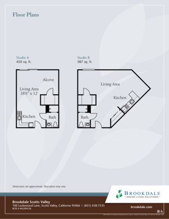 Floorplan of Brookdale Scotts Valley, Assisted Living, Scotts Valley, CA 1