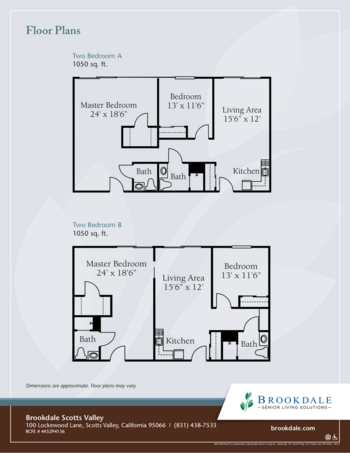 Floorplan of Brookdale Scotts Valley, Assisted Living, Scotts Valley, CA 3