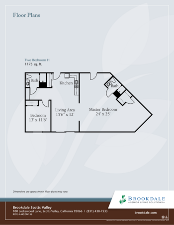 Floorplan of Brookdale Scotts Valley, Assisted Living, Scotts Valley, CA 4