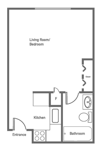 Floorplan of Brookstone Estates of Olney, Assisted Living, Olney, IL 3