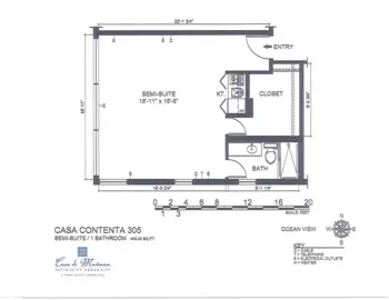 Floorplan of Casa de Manana, Assisted Living, La Jolla, CA 1